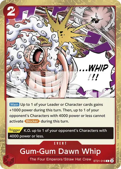 Gum-Gum Dawn Whip ST21-016 ST21 Gear 5