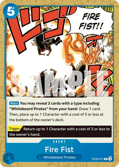 Fire Fist ST22-017 ST22 Ace & Newgate