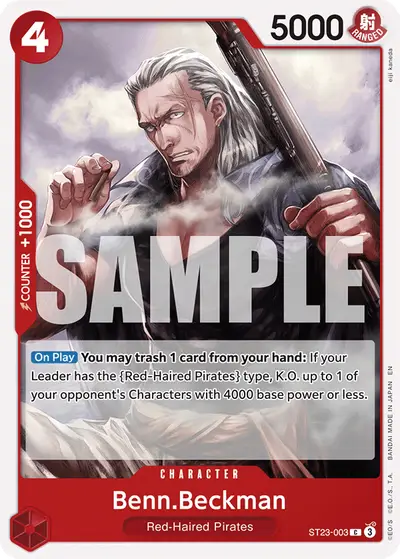 Benn Beckman ST23-003 ST23 Red Shanks