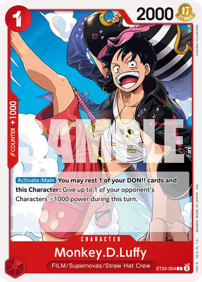 Monkey D. Luffy ST23-004 Reprint 1 ST31 Red Monkey D. Luffy
