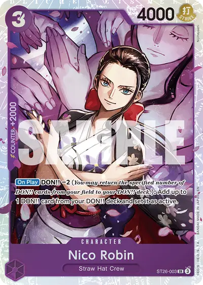 Nico Robin ST26-003 ST26 Purple/Black Monkey D. Luffy