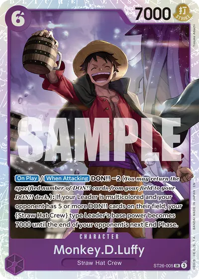 Monkey D. Luffy ST26-005 ST26 Purple/Black Monkey D. Luffy