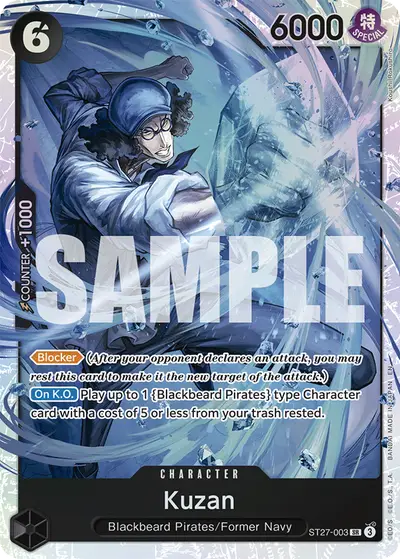 Kuzan ST27-003 ST27 Black Marshall D. Teach