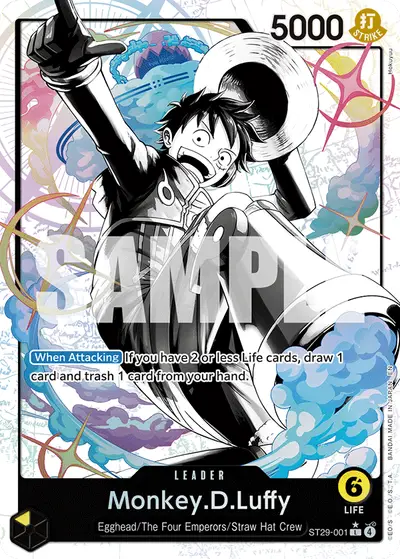 Monkey D. Luffy ST29-001 Parallel 1 ST29 Egghead