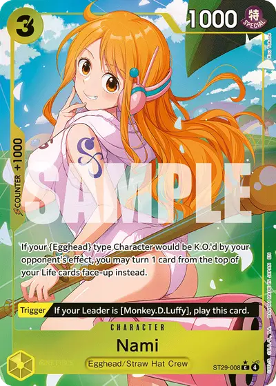 Nami ST29-008 Full Art ST29 Egghead
