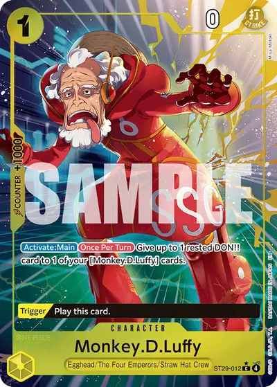 Monkey D. Luffy ST29-012 Full Art ST29 Egghead