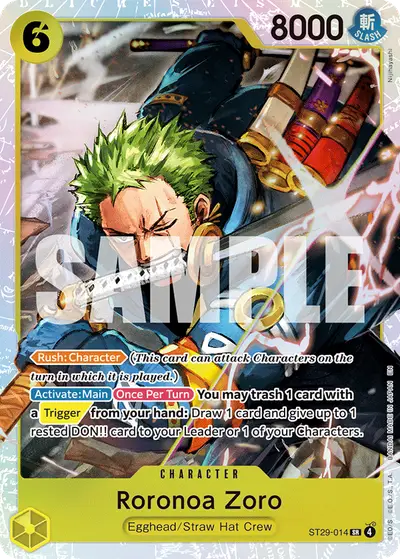 Roronoa Zoro ST29-014 ST29 Egghead