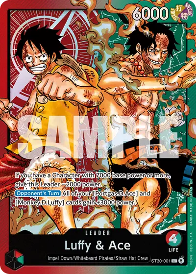 Luffy & Ace ST30-001 ST30 Luffy & Ace