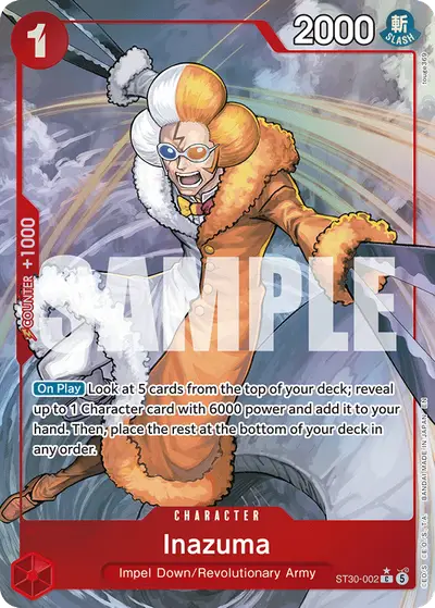 Inazuma ST30-002 Full Art ST30 Luffy & Ace