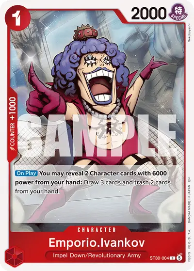 Emporio Ivankov ST30-004 ST30 Luffy & Ace