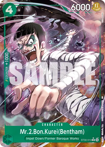 Mr. 2.Bon Kurei (Bentham) ST30-013 Full Art ST30 Luffy & Ace