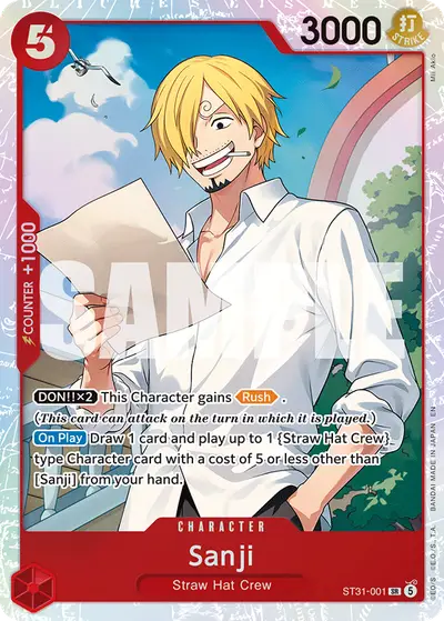 Sanji ST31-001 ST31 Red Monkey D. Luffy