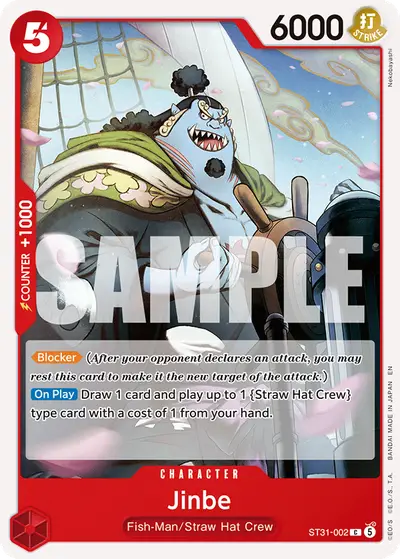 Jinbe ST31-002 ST31 Red Monkey D. Luffy