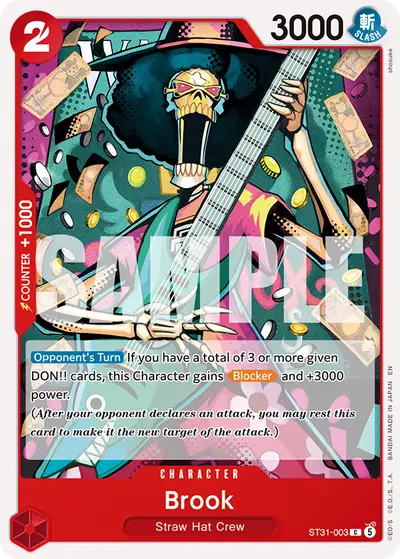 Brook ST31-003 ST31 Red Monkey D. Luffy