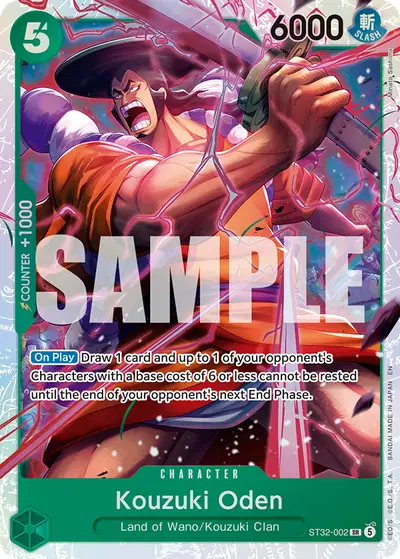 Kouzuki Oden ST32-002 ST32 Green Roronoa Zoro