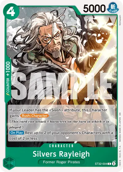 Silvers Rayleigh ST32-004 ST32 Green Roronoa Zoro