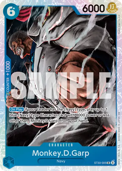 Monkey D. Garp ST33-005 ST33 Blue Kuzan