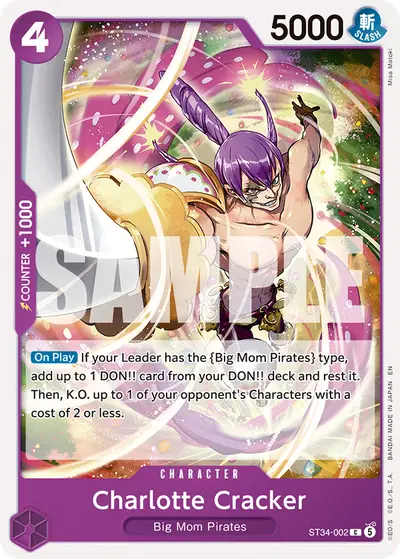 Charlotte Cracker ST34-002 ST34 Purple Charlotte Katakuri