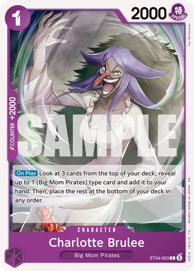 Charlotte Brulee ST34-003 ST34 Purple Charlotte Katakuri