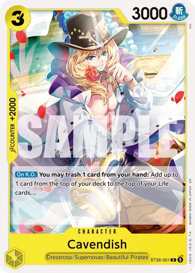 Cavendish ST36-001 ST36 Yellow Eustass "Captain" Kid