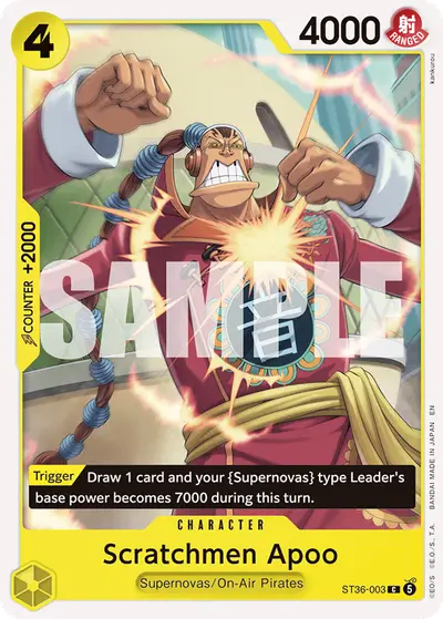 Scratchmen Apoo ST36-003 ST36 Yellow Eustass "Captain" Kid