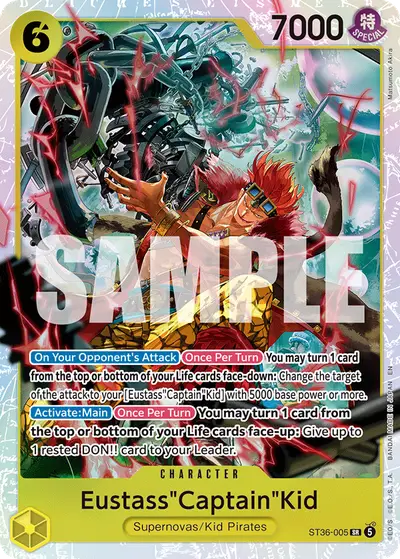 Eustass "Captain" Kid ST36-005 ST36 Yellow Eustass "Captain" Kid